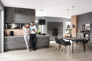 Kuchyně Nobilia - RIVA - beton břidlicově šedá